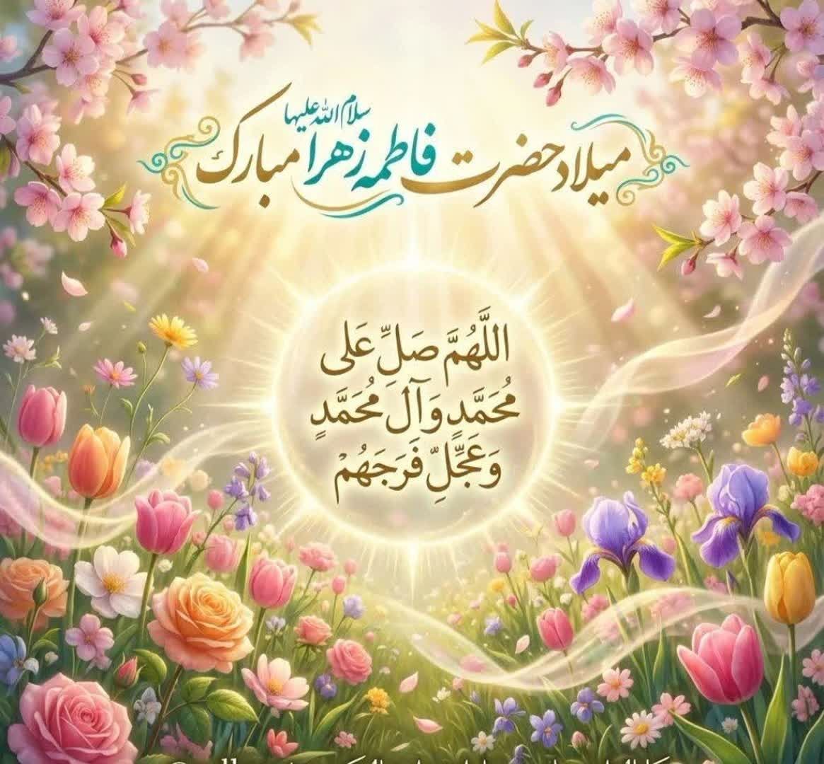 میلاد نور و رحمت ، حضرت فاطمه ی زهرا(س) و روز مادر مبارک❤️❤️